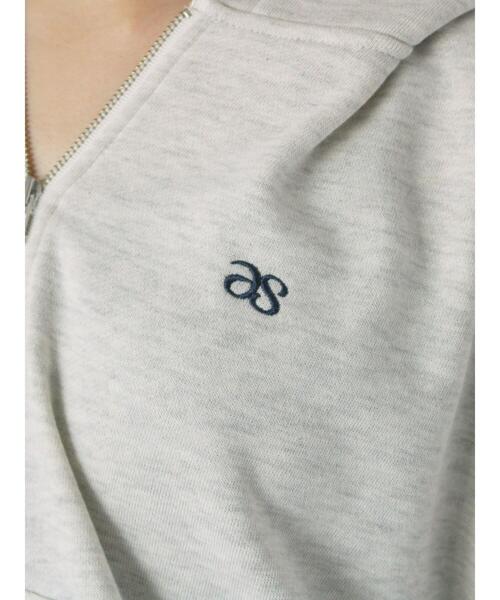 ehka sopo（エヘカソポ）の「ハーフジップショート丈パーカー（Tシャツ/カットソー・レディース・ラベンダー/キナリ/オフホワイト/グリーン・F）」の13枚目の写真