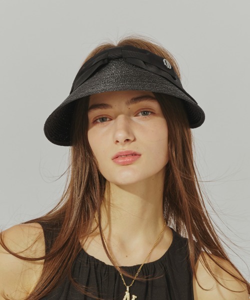 moon‼️新品♡Chapeau d’ O シャポードオ Chapeau d' O Front Ribbon MUGI Visor / シャポードオー（サン