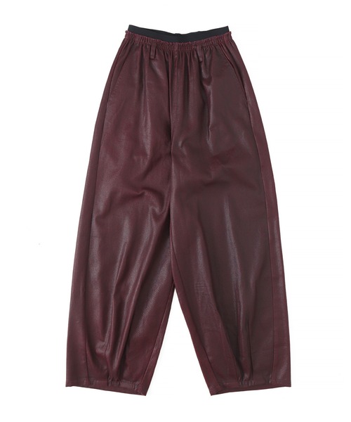Figments(フィグメンツ)の「ダブルウエストコーティングパンツ(その他パンツ・レディース・ブラック/ワイン・MEDIUM/SMALL)」の8枚目の写真