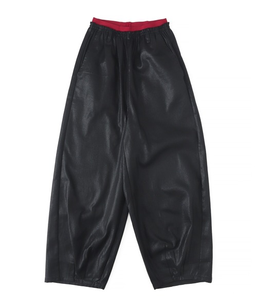 Figments(フィグメンツ)の「ダブルウエストコーティングパンツ(その他パンツ・レディース・ブラック/ワイン・MEDIUM/SMALL)」の9枚目の写真