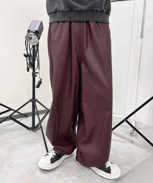 Figments(フィグメンツ)の「ダブルウエストコーティングパンツ(その他パンツ・レディース・ブラック/ワイン・MEDIUM/SMALL)」の19枚目の写真