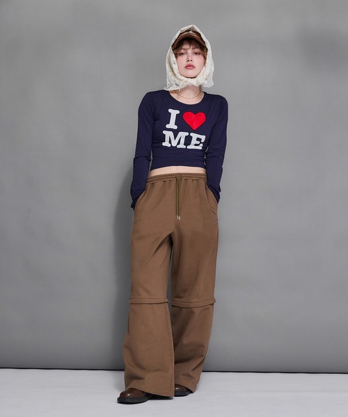 ACLENT（アクレント）の「2WAYルーズスウェットパンツ（スウェット