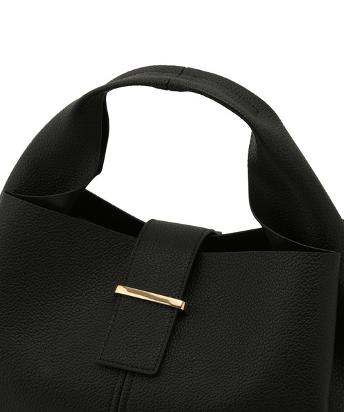 VIS（ビス）の「【復刻/WEB限定】【軽量】フロント金具エアリーソフトバッグ（ハンドバッグ・レディース・ブラック/キナリ/ベージュ/ベージュ系その他・FREE）」の19枚目の写真