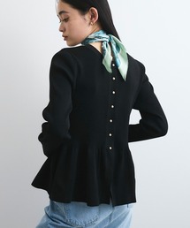 VIS | 【前後2WAY】ペプラムカーディガン【アンチピリング】(カーディガン/ボレロ)