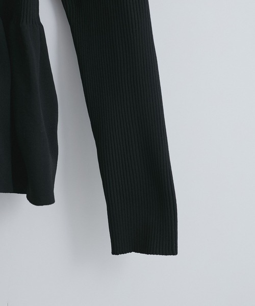 VIS(ビス)の「【前後2WAY】ペプラムカーディガン【アンチピリング】(カーディガン/ボレロ・レディース・ホワイト/ブラック/サックスブルー・FREE)」の15枚目の写真