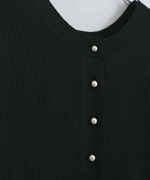 VIS(ビス)の「【前後2WAY】ペプラムカーディガン【アンチピリング】(カーディガン/ボレロ・レディース・ホワイト/ブラック/サックスブルー・FREE)」の16枚目の写真