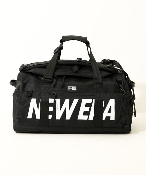 NEW ERA(ニューエラ)の「【NEW ERA/ニューエラ】CLUB DUFFLE BAG(ボストンバッグ・メンズ・ブラック/ブラック×ホワイト・FREE)」の6枚目の写真