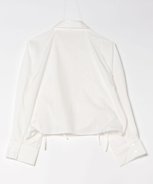 CLEAR BASIC（クリアベーシック）の「裾ドロストストライプシャツ [着回し力万能 大人ガーリー ]≪CLEAR BASIC≫（シャツ/ブラウス・レディース・サックスブルー/オフホワイト/ブルー系その他・F）」の22枚目の写真