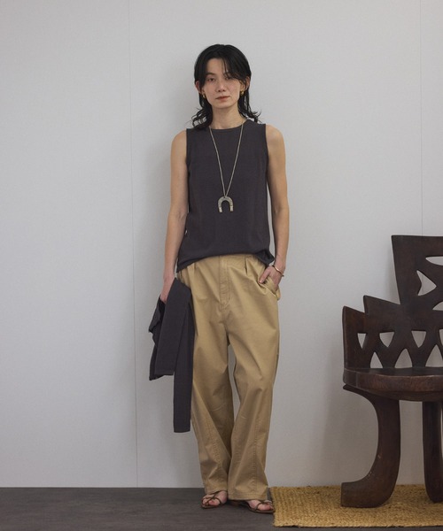 SALON adam et rope' カーゴパンツ 「WEB限定」2WAYミリタリー