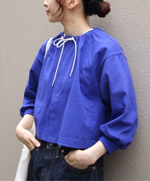 LE GLAZIK(ルグラジック)の「LE GLAZIK/ル グラジック クルーネックカーディガン CREW NECK CARDIGAN LG-C0457 DCT(カーディガン/ボレロ・レディース・ダークネイビー/ブルー・36)」の4枚目の写真