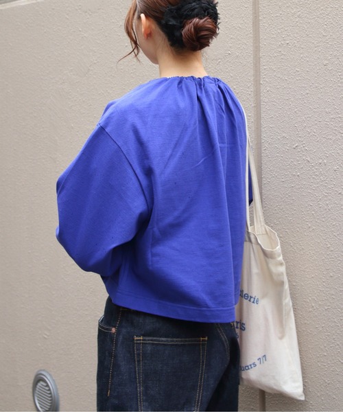 LE GLAZIK(ルグラジック)の「LE GLAZIK/ル グラジック クルーネックカーディガン CREW NECK CARDIGAN LG-C0457 DCT(カーディガン/ボレロ・レディース・ダークネイビー/ブルー・36)」の5枚目の写真
