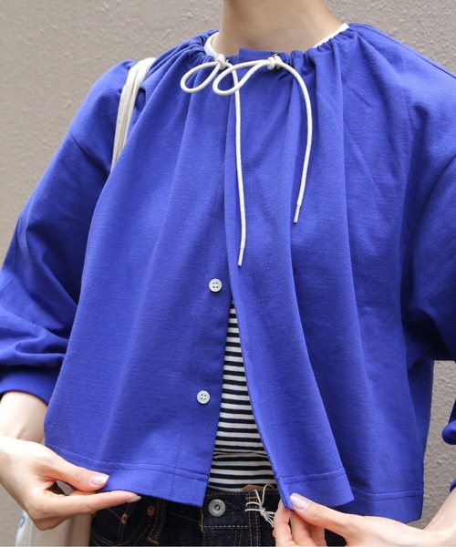 LE GLAZIK(ルグラジック)の「LE GLAZIK/ル グラジック クルーネックカーディガン CREW NECK CARDIGAN LG-C0457 DCT(カーディガン/ボレロ・レディース・ダークネイビー/ブルー・36)」の15枚目の写真