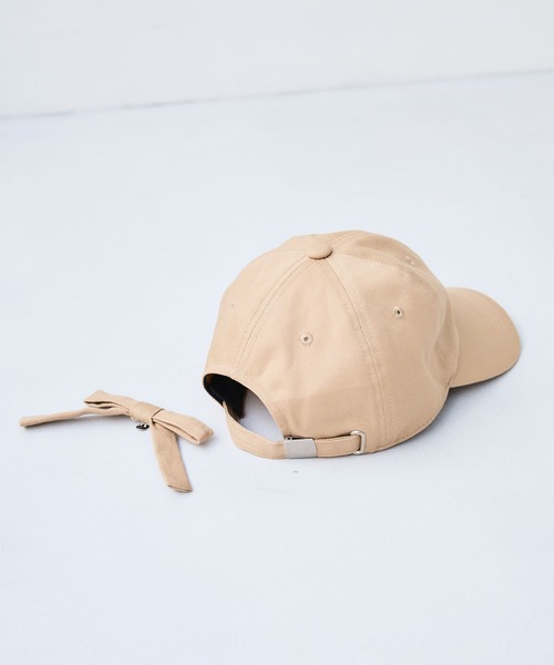 CROSS FUNCTION（クロスファンクション）の「《UPF50+》エブ楽 ツイルリボンキャップ【CF/クロスファンクション】（キャップ・レディース・ネイビー/ベージュ/ブラック・M/57.5cm）」の18枚目の写真