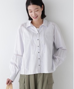 GANNI　ガニー　トゥモローランド　コットンポプリンシャツ 　フリル GANNI ガニー トゥモローランド コットンポプリンシャツ フリル