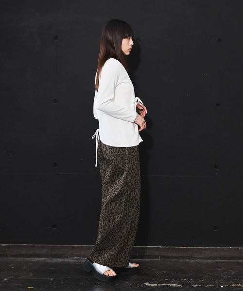 DIP IN CHOCOLATE(ディップインチョコレート)の「レオパードワイドパンツ【DIP IN CHOCOLATE】(その他パンツ・レディース・ベージュ/ブラウン・F)」の21枚目の写真