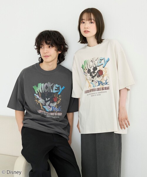 セール】MICKEY（ミッキー）/ヴィンテージライクTシャツ（T