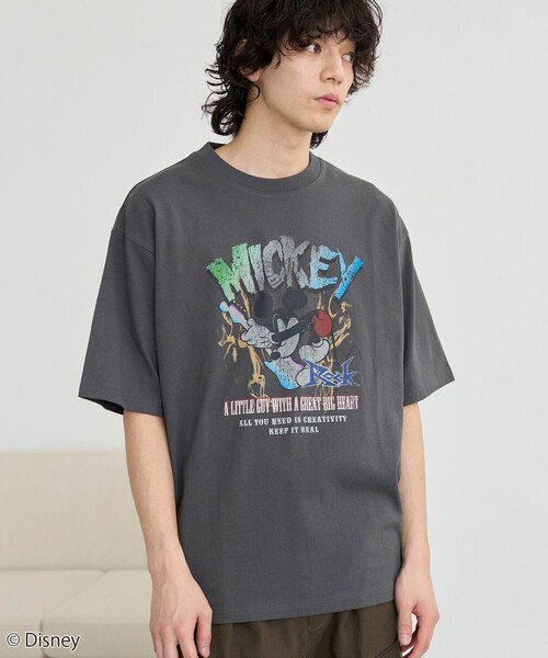 MICKEY（ミッキー）/ヴィンテージライクTシャツ（Tシャツ