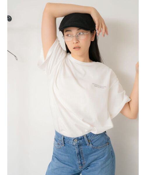 Ungrid（アングリッド）の「リネン混ハンチング（ハンチング/ベレー帽・レディース・オフホワイト/ブラック・FREE）」の6枚目の写真