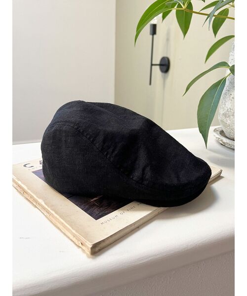 Ungrid（アングリッド）の「リネン混ハンチング（ハンチング/ベレー帽・レディース・オフホワイト/ブラック・FREE）」の16枚目の写真