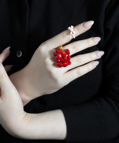 LOVE BY e.m. （ラブバイイーエム）の「プチリボンピンキー/25SS/レディース（リング・メンズ・シルバー/ゴールド/ブラック・3/5）」の10枚目の写真