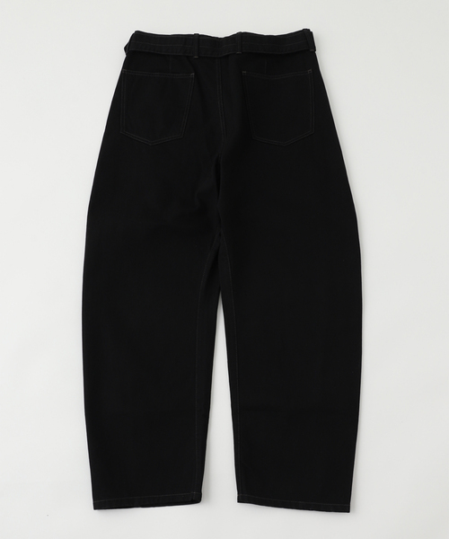 LEMAIRE(ルメール)の「LEMAIRE (ルメール) TWISTED BELTED PANTS/LD1031 PA326LD1031(スラックス・メンズ・ブラック・LARGE/MEDIUM/SMALL)」の2枚目の写真