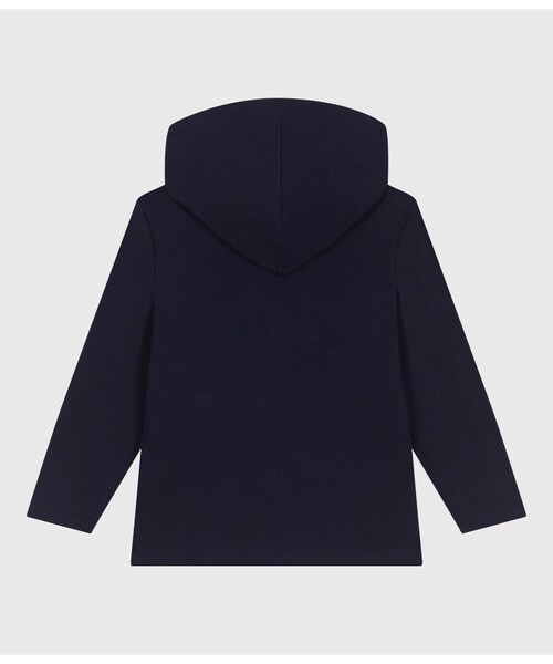PETIT BATEAU(プチバトー)の「ジップアップパーカ(パーカー・キッズ・ネイビー・6YEAR/10YEAR/8YEAR/12YEAR)」の3枚目の写真