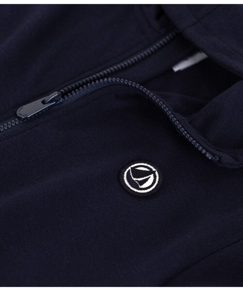 PETIT BATEAU(プチバトー)の「ジップアップパーカ(パーカー・キッズ・ネイビー・6YEAR/10YEAR/8YEAR/12YEAR)」の4枚目の写真