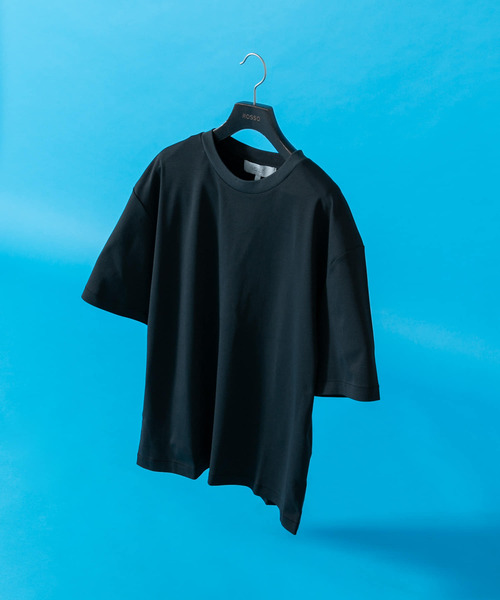 URBAN RESEARCH ROSSO MEN(アーバンリサーチロッソメン)の「『XLサイズあり』『UR TECH』防汚加工 リラックスクルーネックTシャツ(Tシャツ/カットソー・メンズ・ホワイト/ブラック/ネイビー/ライトグレー・MEDIUM/LARGE/X-LARGE/SMALL)」の2枚目の写真