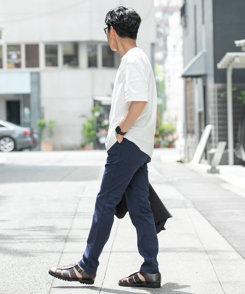 URBAN RESEARCH ROSSO MEN(アーバンリサーチロッソメン)の「『XLサイズあり』『UR TECH』防汚加工 リラックスクルーネックTシャツ(Tシャツ/カットソー・メンズ・ホワイト/ブラック/ネイビー/ライトグレー・MEDIUM/LARGE/X-LARGE/SMALL)」の12枚目の写真