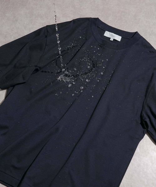 URBAN RESEARCH ROSSO MEN(アーバンリサーチロッソメン)の「『XLサイズあり』『UR TECH』防汚加工 リラックスクルーネックTシャツ(Tシャツ/カットソー・メンズ・ホワイト/ブラック/ネイビー/ライトグレー・MEDIUM/LARGE/X-LARGE/SMALL)」の6枚目の写真