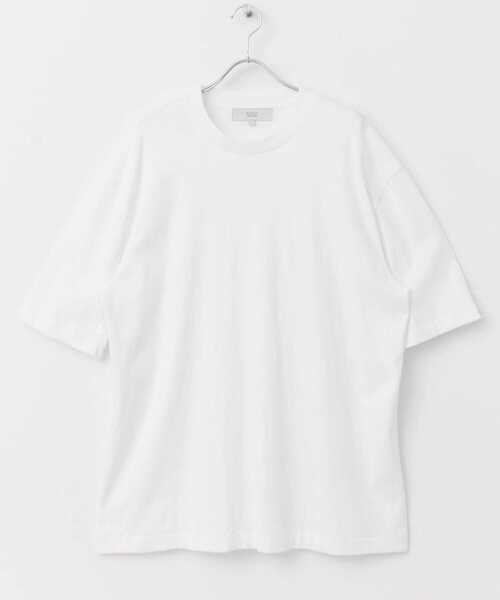 URBAN RESEARCH ROSSO MEN(アーバンリサーチロッソメン)の「『XLサイズあり』『UR TECH』防汚加工 リラックスクルーネックTシャツ(Tシャツ/カットソー・メンズ・ホワイト/ブラック/ネイビー/ライトグレー・MEDIUM/LARGE/X-LARGE/SMALL)」の9枚目の写真