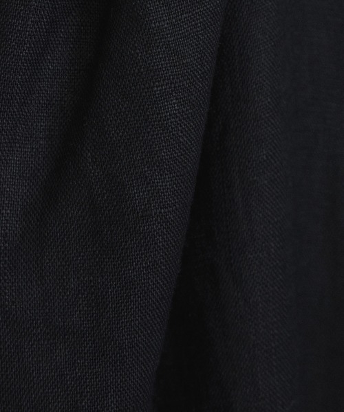 SALON adam et rope'（サロン アダム エ ロペ）の「【WEB限定】ヨーロピアンフラックスリネンワンピース［洗える］（ワンピース・レディース・ブラック/ベージュ/キナリ/ブルー系その他4・FREE）」の9枚目の写真