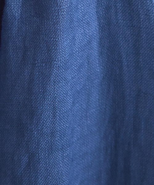 SALON adam et rope'（サロン アダム エ ロペ）の「【WEB限定】ヨーロピアンフラックスリネンワンピース［洗える］（ワンピース・レディース・ブラック/ベージュ/キナリ/ブルー系その他4・FREE）」の11枚目の写真