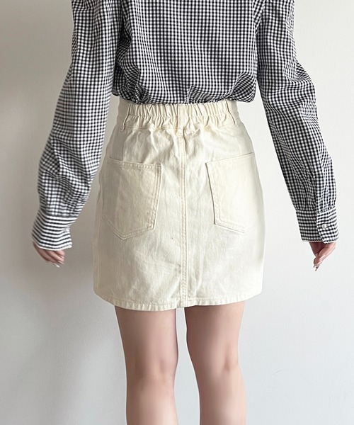 セール】【6色展開】デニムミニスカート（デニムスカート）｜apres