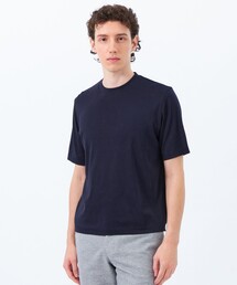 18Gコットン天竺 クルーネックニットTシャツ
