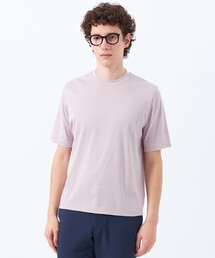 18Gコットン天竺 クルーネックニットTシャツ