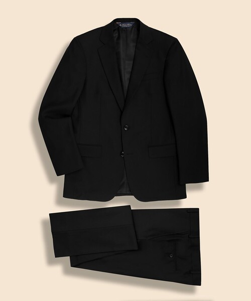 BROOKS BROTHERS(ブルックスブラザーズ)の「ウール フォーマル 2釦スーツ Classic(セットアップ・メンズ・ブラック・44REG/36SHT/37SHT/38SHT/39SHT/40SHT/42SHT)」の1枚目の写真