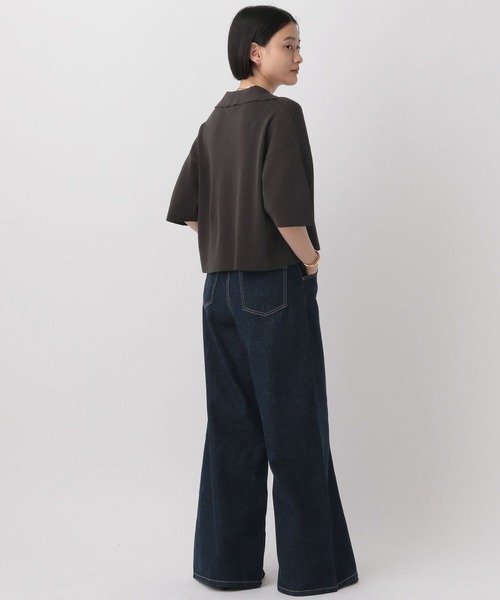 A part by（アパートバイ）の「【UVカット・接触冷感 WEB限定】カイキンショートニットカーディガン（カーディガン/ボレロ・レディース・ライトグリーン/アイボリー/チャコールグレー/ライトブラウン・FREE）」の20枚目の写真