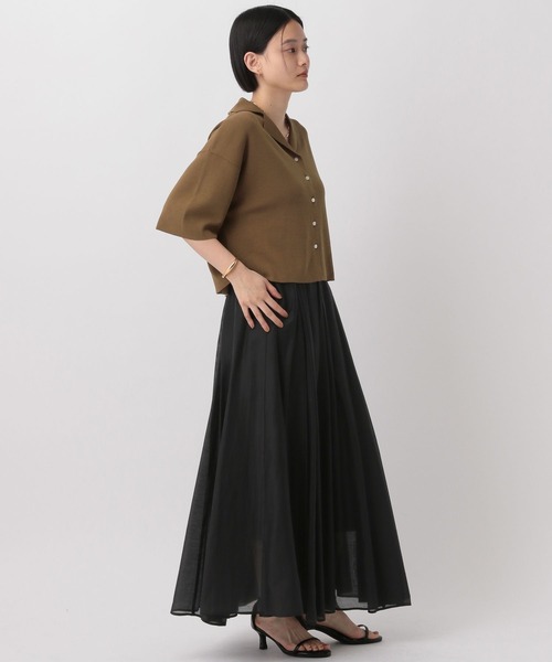 A part by（アパートバイ）の「【UVカット・接触冷感 WEB限定】カイキンショートニットカーディガン（カーディガン/ボレロ・レディース・ライトグリーン/アイボリー/チャコールグレー/ライトブラウン・FREE）」の15枚目の写真