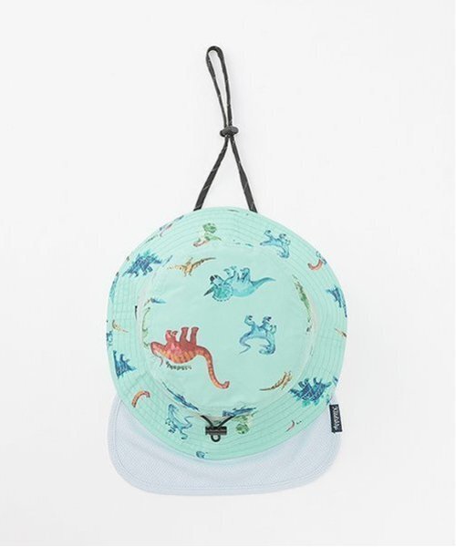 kladskap（クレードスコープ）の「総柄アウトドアハット（キャップ・キッズ・エメラルド/ベージュ・L(54-56cm)/51-53cm/S(48-50cm)）」の3枚目の写真