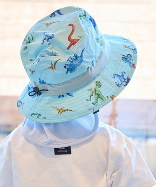 kladskap（クレードスコープ）の「総柄アウトドアハット（キャップ・キッズ・エメラルド/ベージュ・L(54-56cm)/51-53cm/S(48-50cm)）」の9枚目の写真