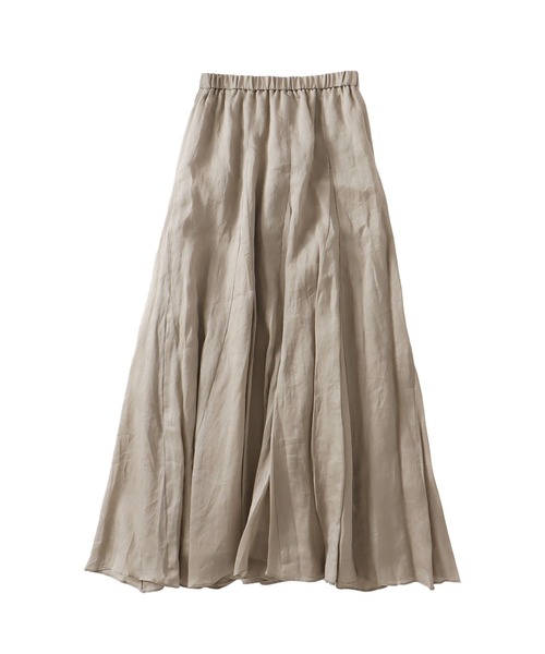 DRESSLAVE(ドレスレイブ)の「sheer linen winkle skirt(シアーリネンウィンクルスカート)(スカート・レディース・ベージュ/ブルー・38)」の1枚目の写真