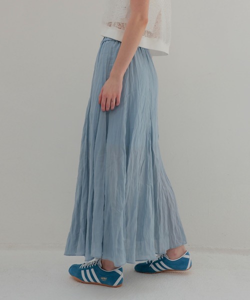 DRESSLAVE(ドレスレイブ)の「sheer linen winkle skirt(シアーリネンウィンクルスカート)(スカート・レディース・ベージュ/ブルー・38)」の3枚目の写真