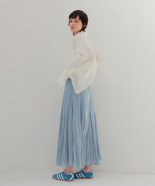 DRESSLAVE(ドレスレイブ)の「sheer linen winkle skirt(シアーリネンウィンクルスカート)(スカート・レディース・ベージュ/ブルー・38)」の12枚目の写真