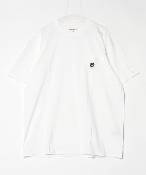 Carhartt WIP（カーハートダブリューアイピー）の「S/S POCKET HEART T-SHIRT（Tシャツ/カットソー・メンズ・ホワイト/ブラック・SMALL/X-LARGE/LARGE/MEDIUM）」の3枚目の写真