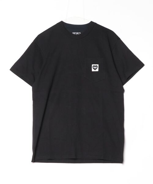 Carhartt WIP（カーハートダブリューアイピー）の「S/S POCKET HEART T-SHIRT（Tシャツ/カットソー・メンズ・ホワイト/ブラック・SMALL/X-LARGE/LARGE/MEDIUM）」の2枚目の写真