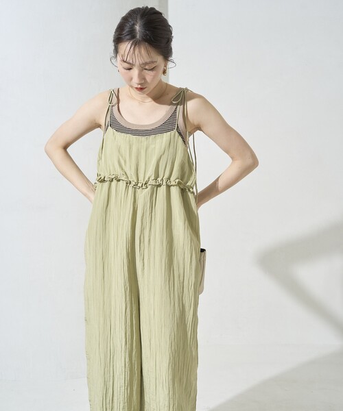 セール】限定展開 ワッシャー 加工 フリル ボリューム