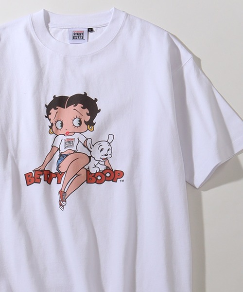 VISION STREET WEAR(ヴィジョンストリートウェア)の「【VISION STREET WEAR/ヴィジョンストリートウェア】×【BETTY BOOP/べティブ-プ】グラフィックプリント 半袖Tシャツ(Tシャツ/カットソー・メンズ・チャコール/ブラック系1/ホワイト系2/レッド系1/ホワイト系1/ホワイト系3・S/LL/L/M)」の2枚目の写真