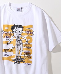 【VISION STREET WEAR/ヴィジョンストリートウェア】×【BETTY BOOP/べティブ-プ】グラフィックプリント 半袖Tシャツ