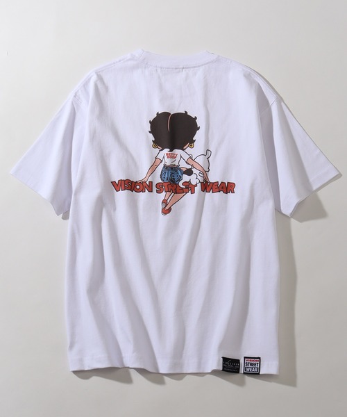 VISION STREET WEAR(ヴィジョンストリートウェア)の「【VISION STREET WEAR/ヴィジョンストリートウェア】×【BETTY BOOP/べティブ-プ】グラフィックプリント 半袖Tシャツ(Tシャツ/カットソー・メンズ・チャコール/ブラック系1/ホワイト系2/レッド系1/ホワイト系1/ホワイト系3・S/LL/L/M)」の8枚目の写真